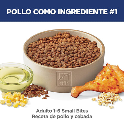 Hill's Science Diet Small Bites Croquetas para Perro Adulto Pollo 6.8Kg | Croquetas Hill's para perro, pollo real, razas pequeñas, digestión saludable, sistema inmunológico fuerte