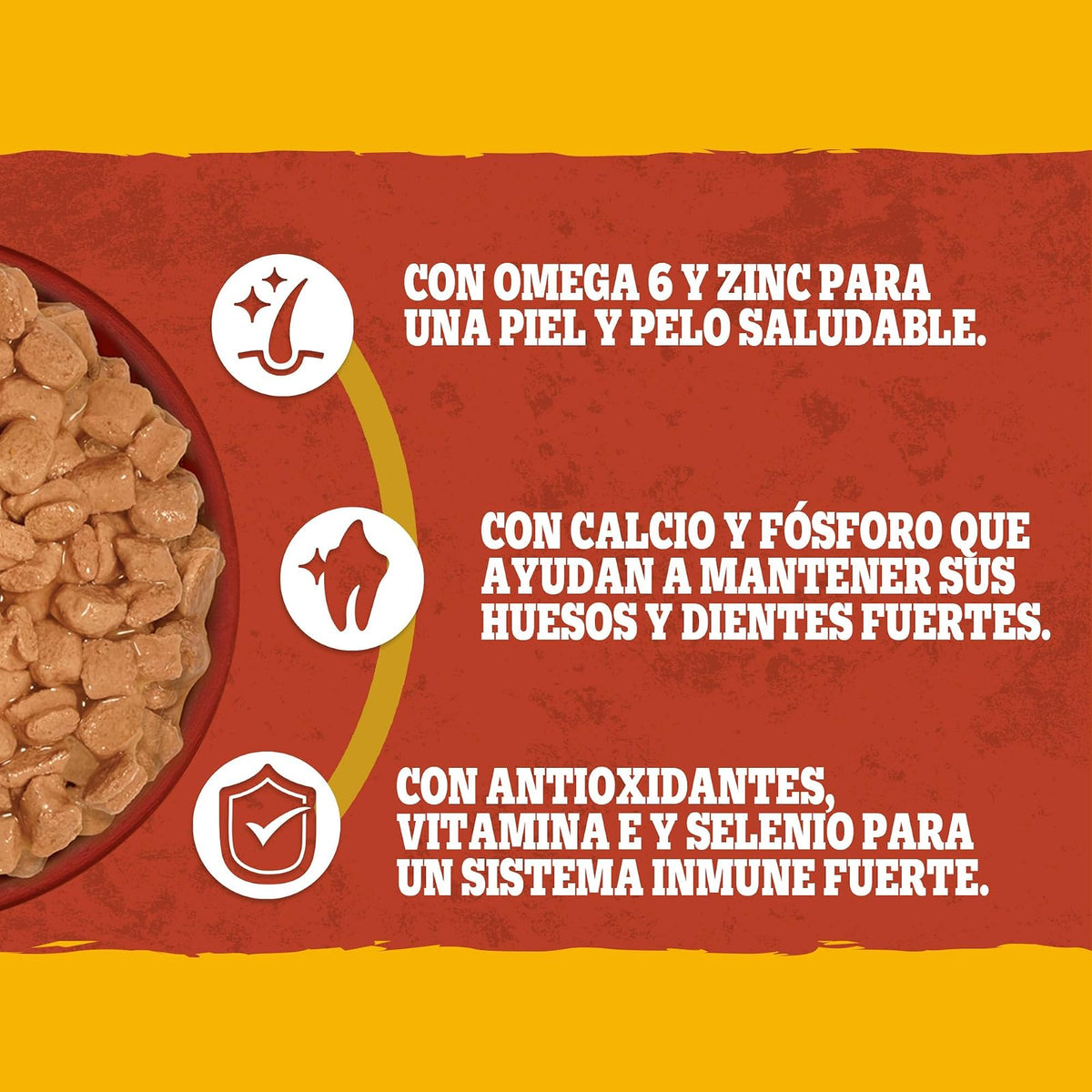 Pedigree Alimento Húmedo Raza Pequeña Sabor Res en paté Filetes 24 Sobres