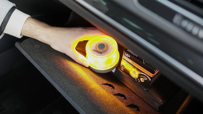 OSRAM LEDguardian Road Flare Señal V16 Luz de Emergencia para Automóviles, luz de avería, baliza de Emergencia para Automóvil, luz Redonda de Advertencia de Seguridad para vehículos y Motocicletas