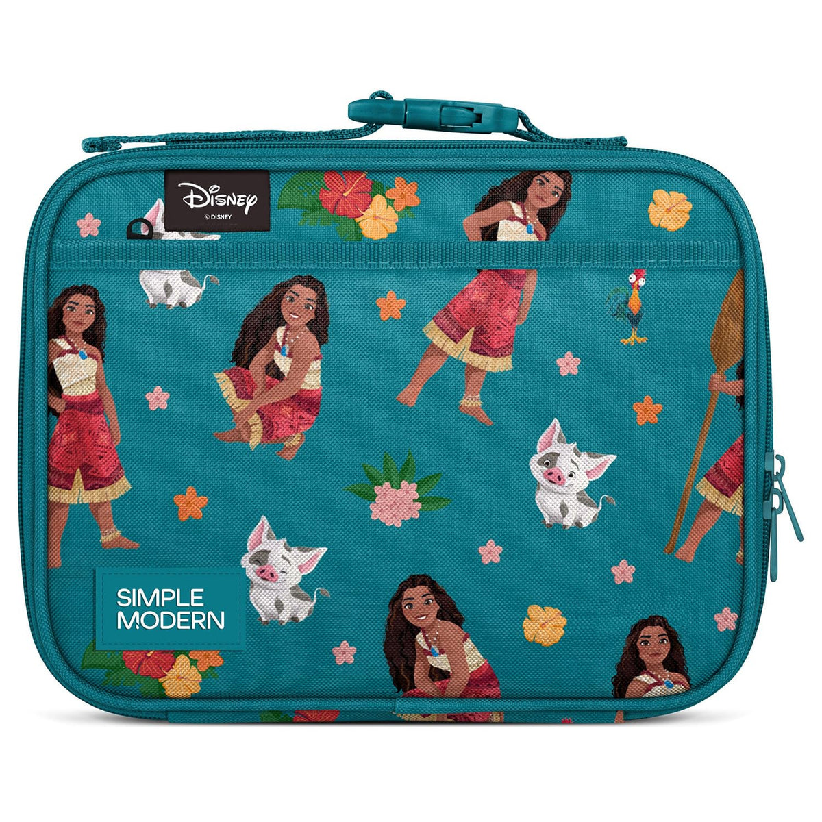 Simple Modern Hadley Lonchera Escolar Aislada 4 Litros - poliéster - Disney: Moana Oceana