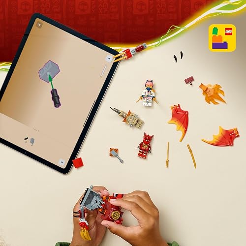LEGO Ninjago Pack de Combate: Mech Dragón de Kai – Mech de Juguete – Juego con 3 Minifiguras, Entre Ellas Kai y Sora – Set de Construcción para Niños y Niñas Desde 6 Años – 71851