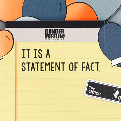 Hallmark Paper Wonder Tarjeta de cumpleaños emergente divertida (The Office, Dwight Schrute)