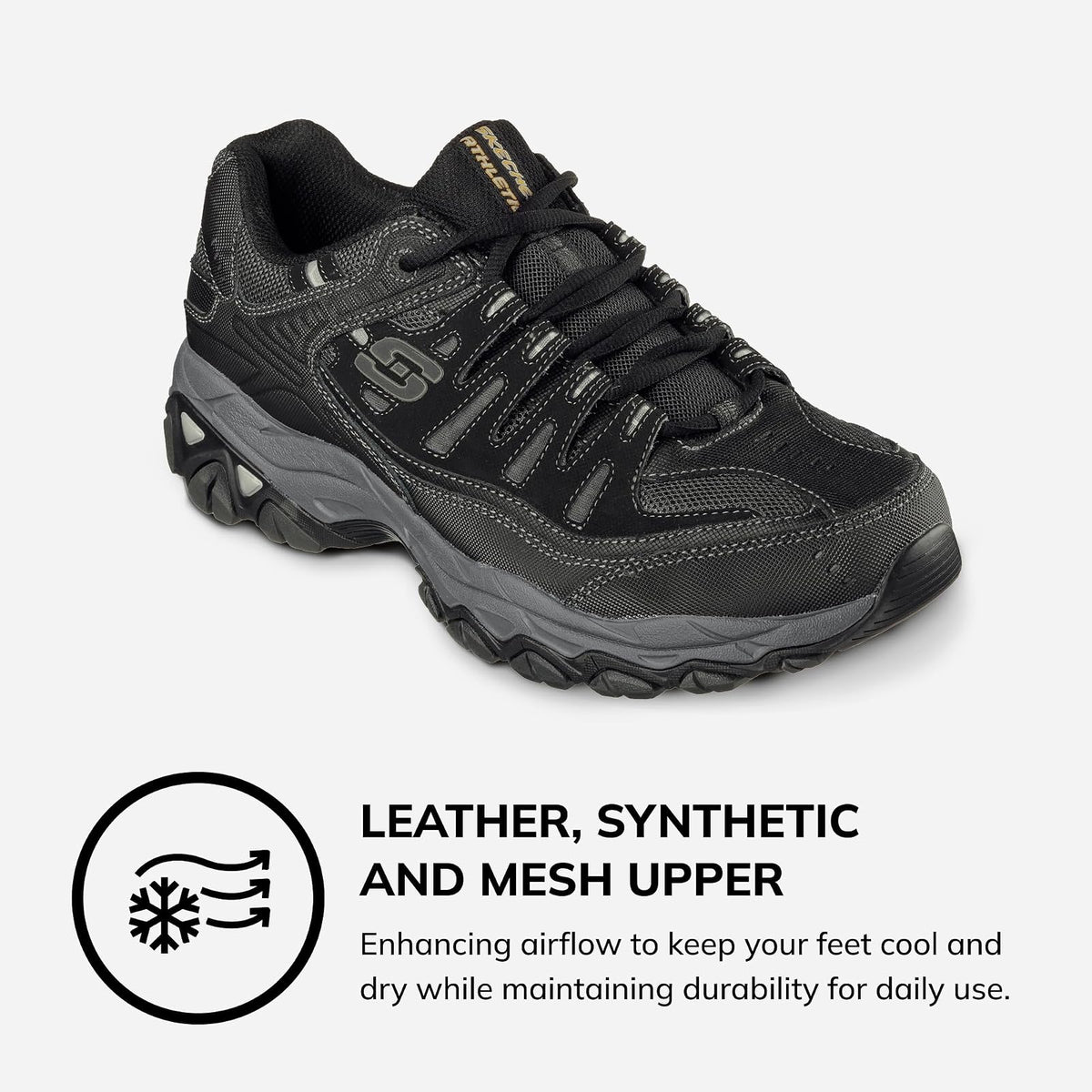 Skechers, Tenis para Hombre, Afterburn Memory-Foam Lace-up -, Varios, Varias Tallas