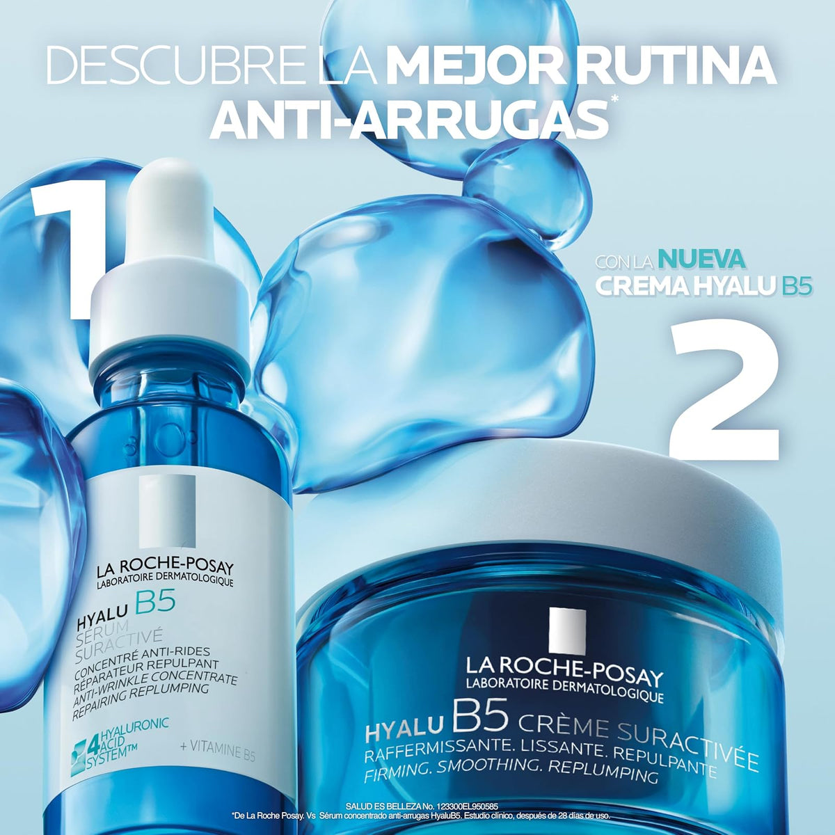 La Roche-Posay HyaluB5 SURACTIVATED, Crema Anti-Edad Reafirmante, Reduce Arrugas y Líneas de Expresión, Ácido Hialurónico, Vitamina B5 y Ectoína, 50ml