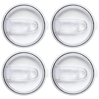 Silver Buffalo - Paquete de 4 tapas de repuesto para vaso de acero inoxidable de 40 onzas