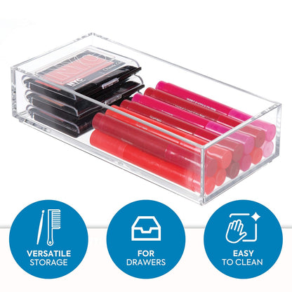 InterDesign Clarity cosméticos Make Up Organizador, 1 Compartimento, Mediano, 1 uds. por Paquete