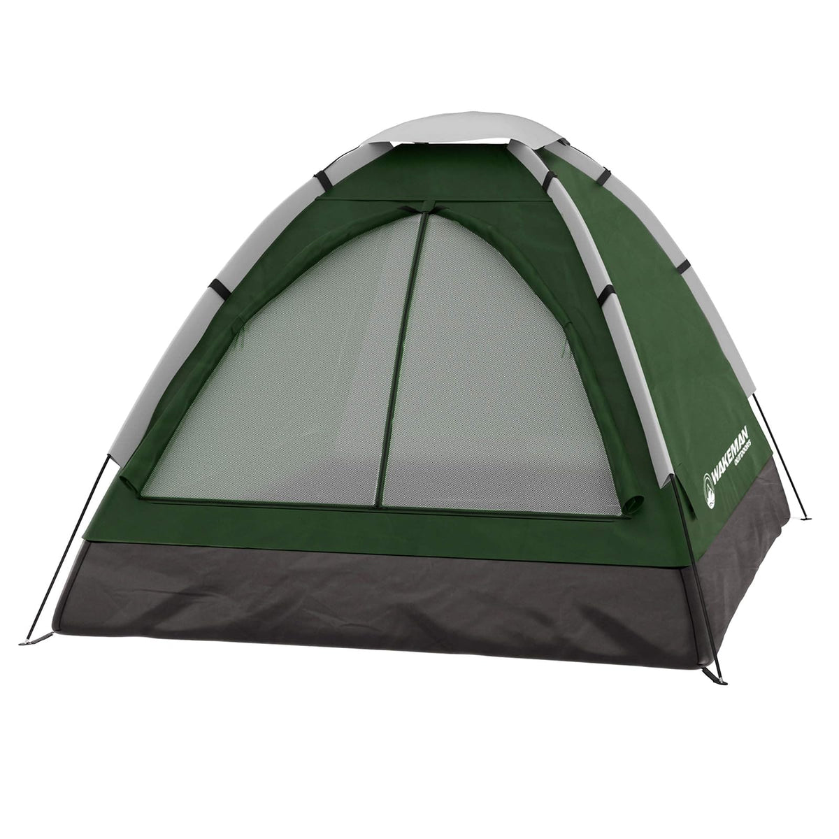 Wakeman - Tienda de campaña Familiar para 2 Personas, Resistente al Agua, Bolsa de Transporte y bragueta extraíble para la Lluvia, fácil de Instalar, Ideal para Acampar