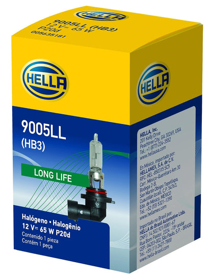 Hella 9005LL Foco Halógeno de Larga Duración 12 V 65 W