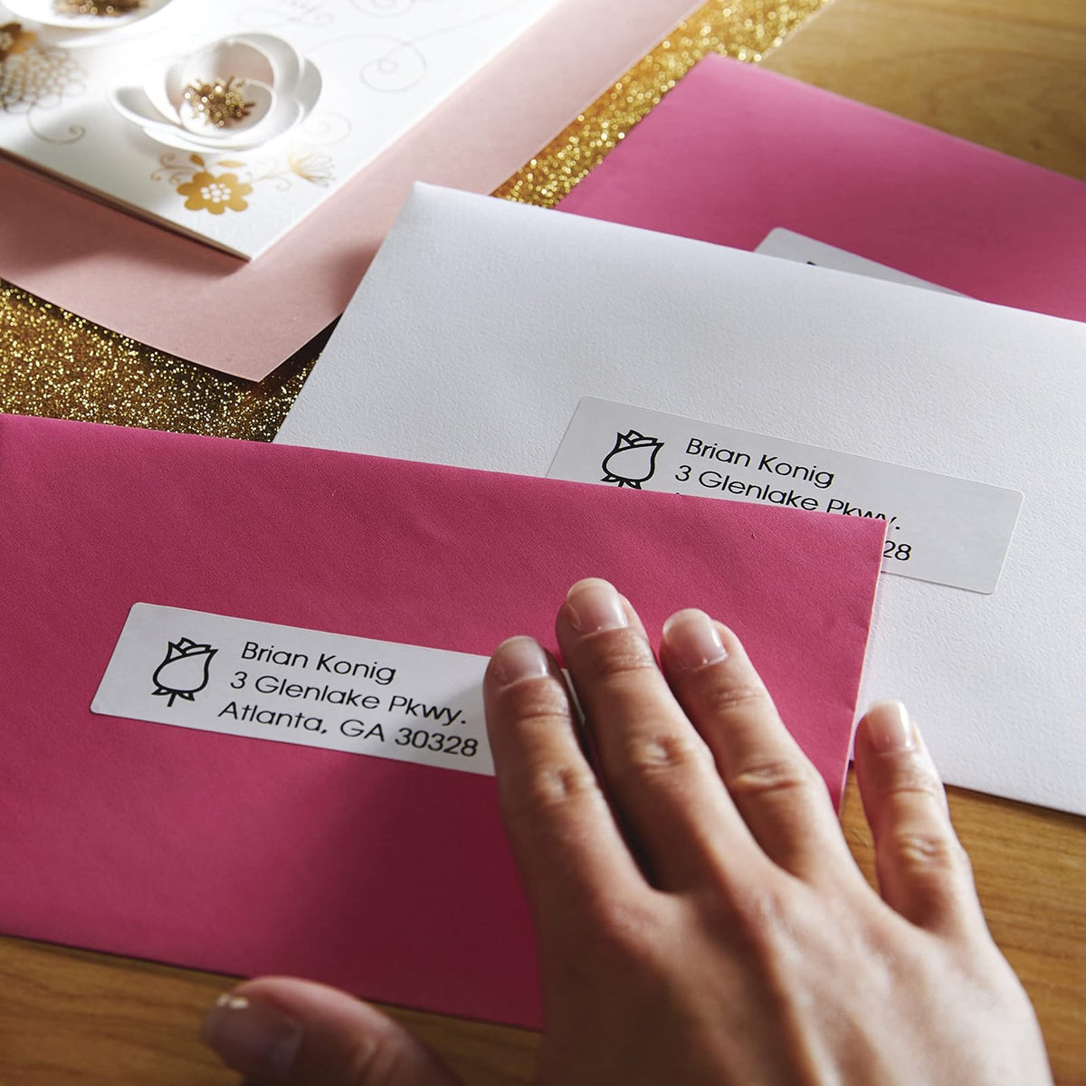 DYMO - Etiquetas de dirección de correo LW auténticas para impresoras de etiquetas DYMO (1-1/8" x 3-1/2", 24 rollos de 350 (8400 en total)