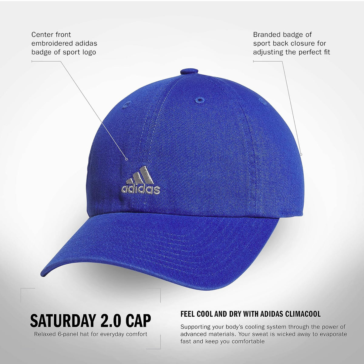 Adidas Saturday - Gorra Ajustable Relajada