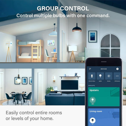 Bombilla inteligente LED Sengled con malla Bluetooth, que funcionan con Alexa, estándar A19, regulable 5000 K, E26 60 W equivalente a 800 lm, 2 unidades – un dispositivo certificado para humanos