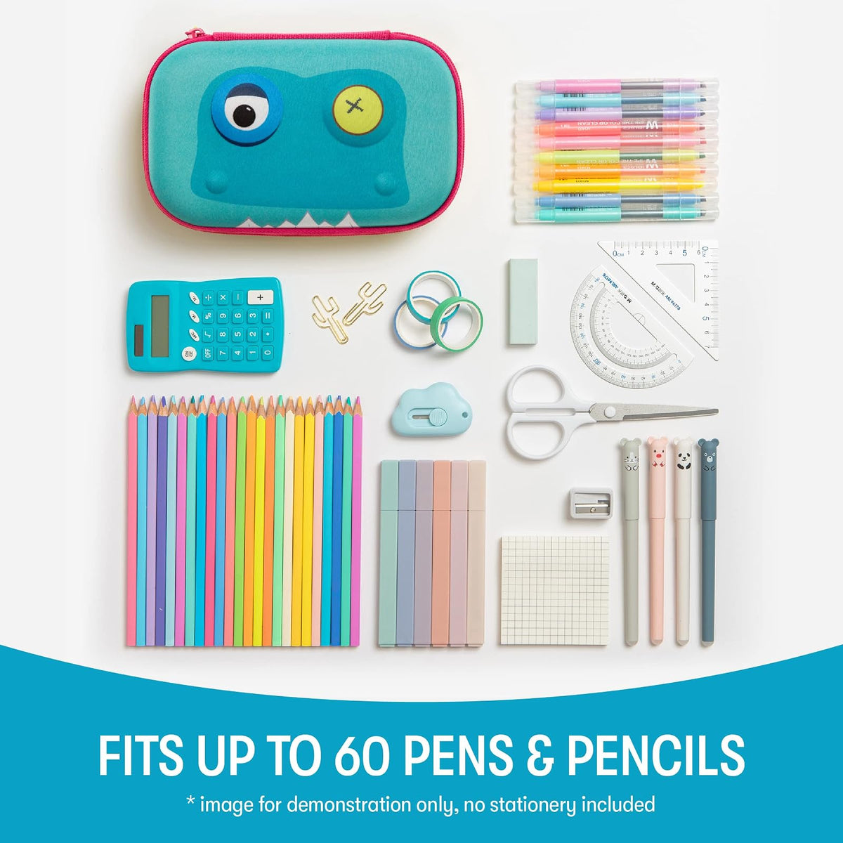 ZIPIT - Estuche para lápices de bestia para niños | Estuche para lápices para la escuela | Bolsa organizadora para lápices | Bolsa para lápices de gran capacidad