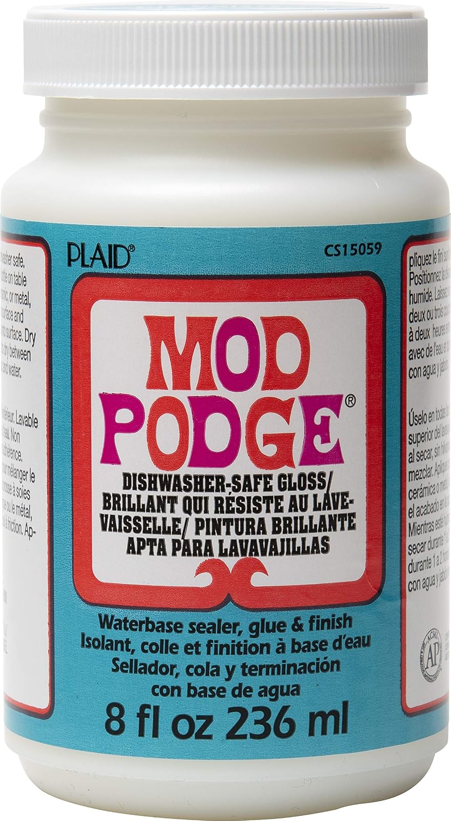 A cuadros: Mod Podg e manualidades, 236ML G, brillante