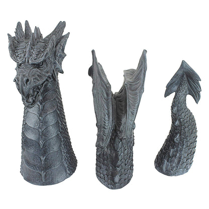 Design Toscano - Estatua, The Dragon of Falkenberg Castle, Gris