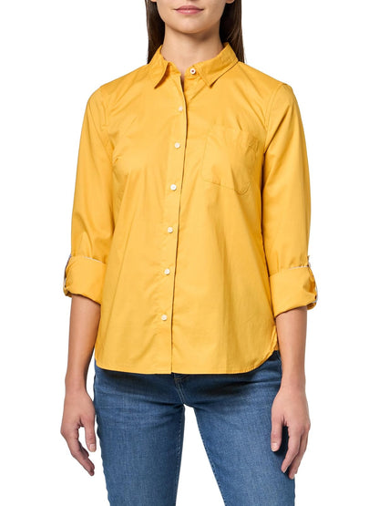 Nautica Camisa de Mezclilla Manga Larga con Botones para Mujer - G - Maíz profundo
