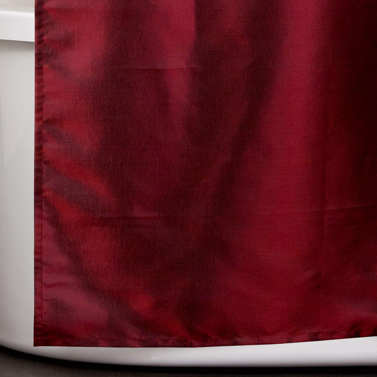 Lush Decoración Maria Cortina de Ducha, Color Rojo