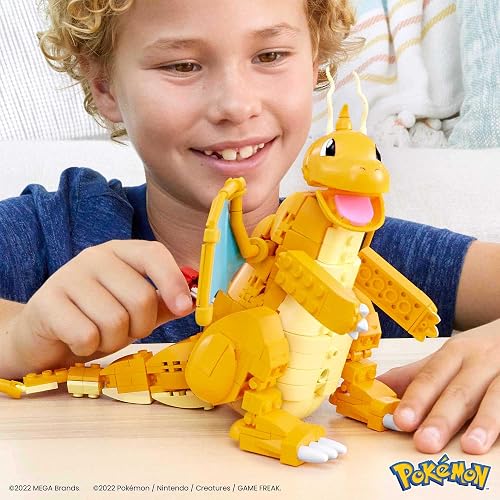 Mega Brands Pokémon Juguete de Construcción Dragonite para niños de 8 años en adelante