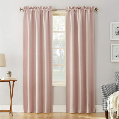 Sun Zero Andorra Panel de Cortina Transparente Flores Aplastadas Rojo - Rosa pálido - 101.6An x 213.4Al cm (1 Paneles)