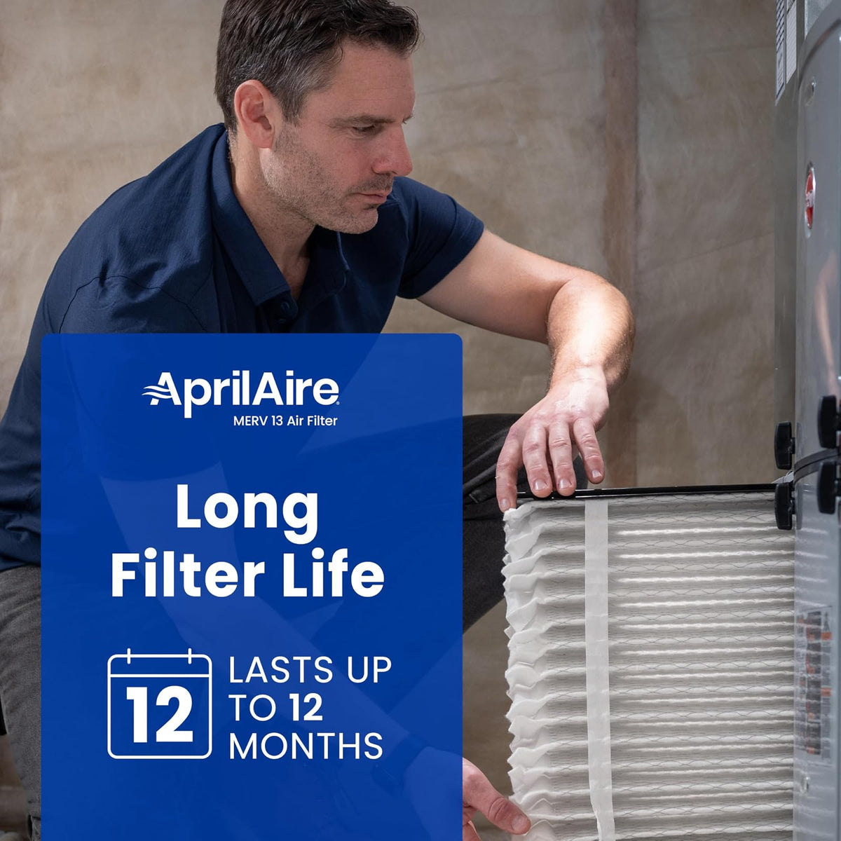 AprilAire 813 - Filtro de repuesto para purificador de aire AprilAire para toda la casa 2025FG - MERV 13, alergia en el hogar saludable, filtro de aire de 20 x 25 x 4 (paquete de 1)