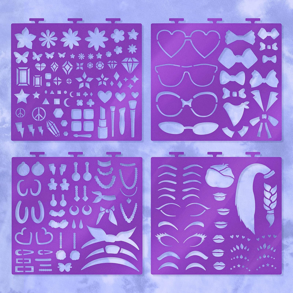 Fashion Angels - Portafolio de bocetos de Maquillaje y diseño de Cabello (11452) para Principiantes, Cuaderno de bocetos con Plantillas y calcomanías para Edades de 6 años en adelante