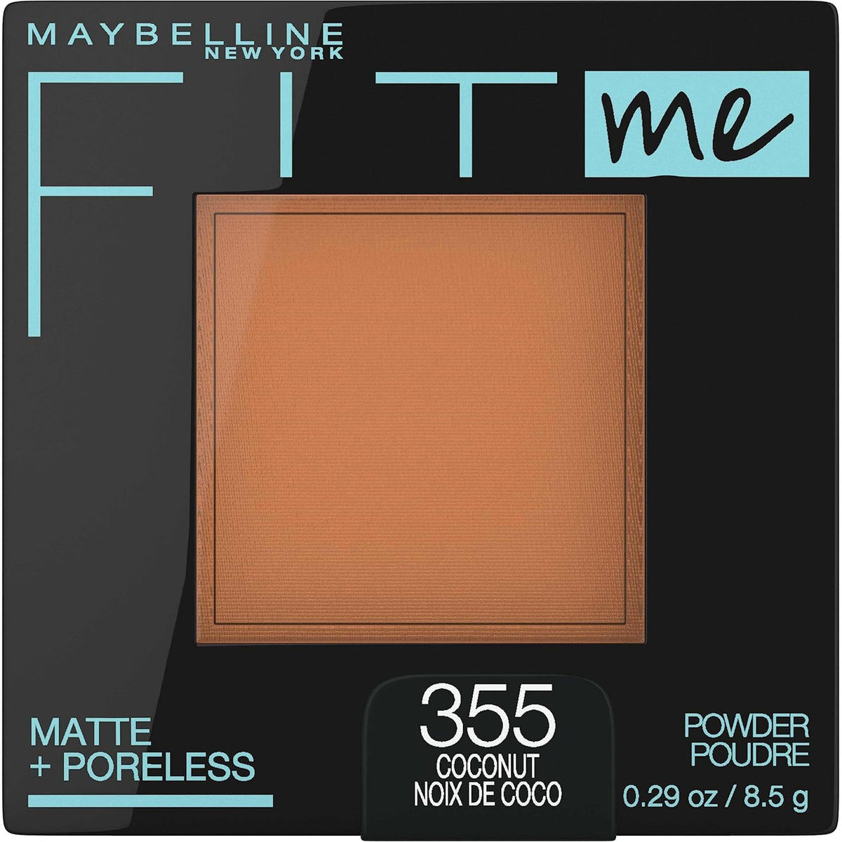 Maybelline Fit Me Matte + Poreless Maquillaje en Polvo - Paquete de 1 - Coconut