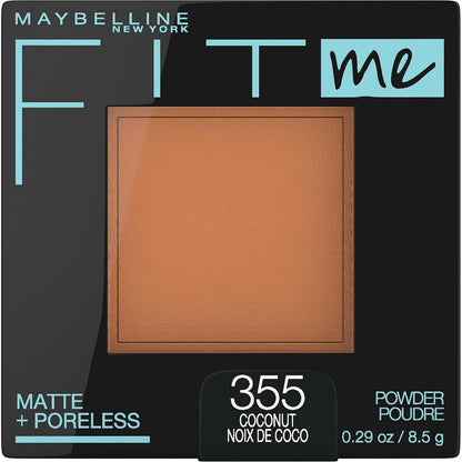 Maybelline Fit Me Matte + Poreless Maquillaje en Polvo - Paquete de 1 - Coconut