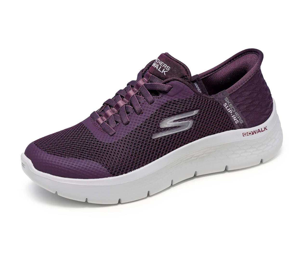 Skechers Go Walk Flex Slip-ins Manos Libres para Mujer - 26.5 cm - Borgoña
