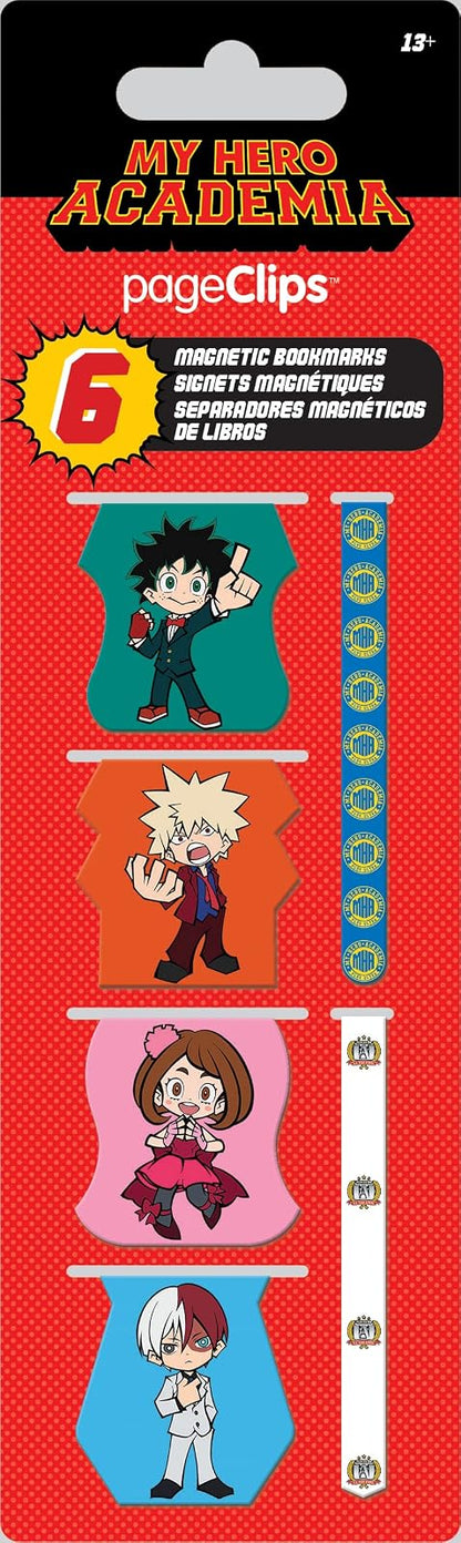 My Hero Academia - Clips magnéticos para páginas (6 unidades)