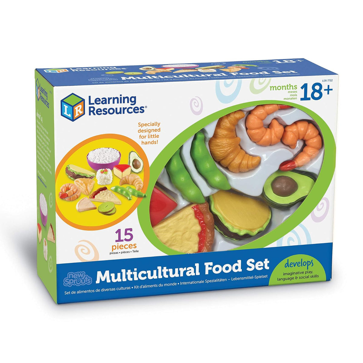 Learning Resources Juego New Sprouts Multicultural Food Set