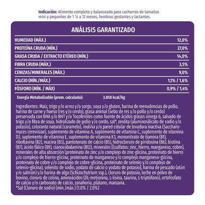 Dog Chow Purina Comida para Perro Cachorro Minis y Pequeños con Extralife 4 Kg