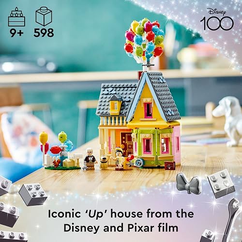 LEGO Set de Juguetes de construcción Disney y Pixar 43217 Casa de “Up”; Regalo Inspirado en la película para Fans a Partir de 9 años (598 Piezas)