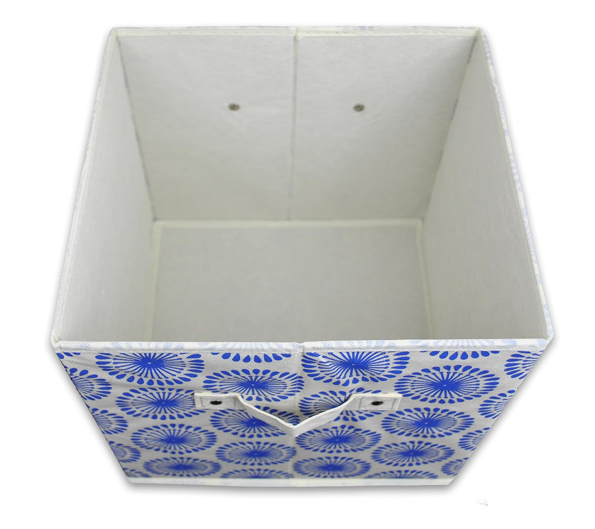 DII CAMZ35079 Papeleras de almacenamiento de tela plegables para guardería, oficinas, hogar, contenedores hechos para adaptarse a organizadores de cubos estándar, pequeños: 28 x 28 x 28 cm, Starburst Blueberry