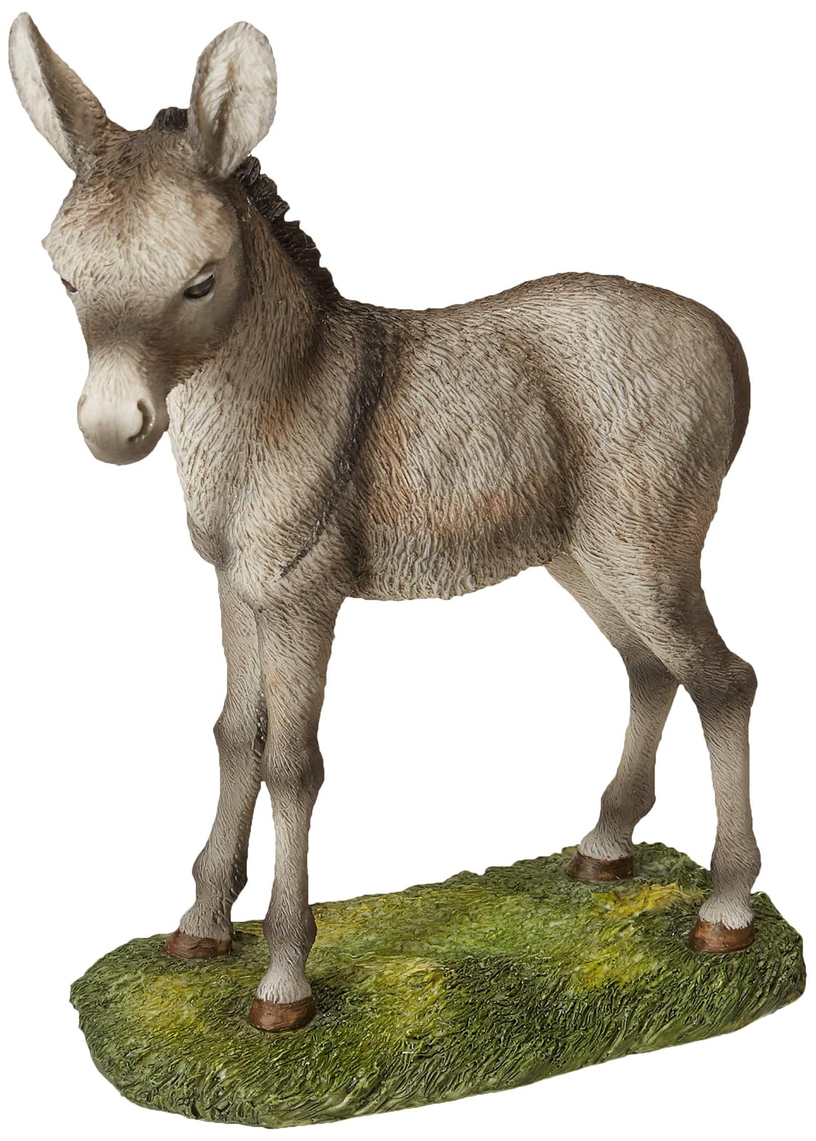 XoticBrands Decorative 7.09 Inch Baby Donkey-Animal Statue, Bay dun