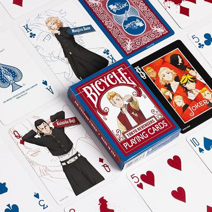 Bicycle Tokyo Revengers - Cartas de Anime, 1 baraja