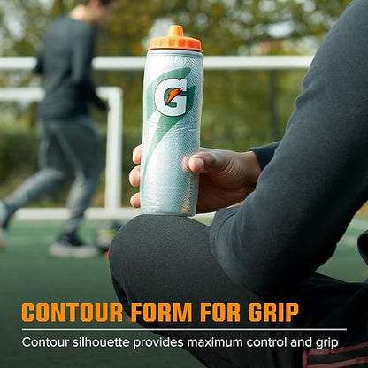 Gatorade Botella aislante para apretar, azul, 30 onzas