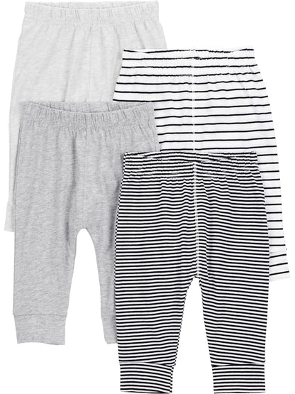 Simple Joys by Carter's Paquete de 4 Pantalones para bebé