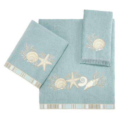 Avanti Linens Conchas de Arena de Mano, Mediano, Mineral, 019682MIN | 100% algodón, suave y absorbente, de secado rápido, lavable a máquina, esencial para el baño diario