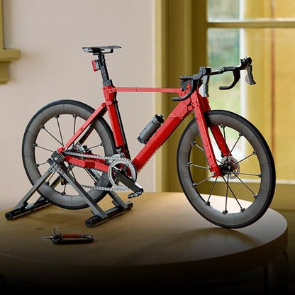 LEGO Icons Bicicleta de Ruta Adultos 11380 | 1015 piezas, características funcionales, dirección suave, pedales y cadena, soporte incluido