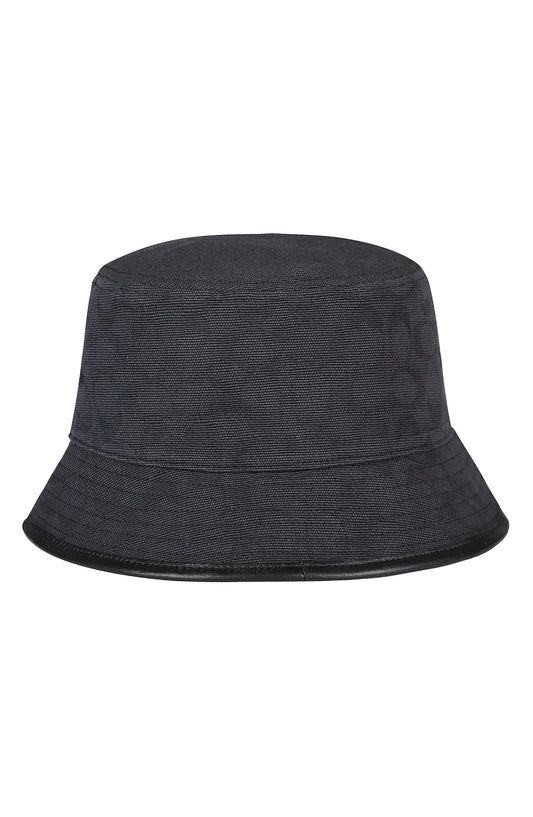 Coach Signature C Jacquard Bucket Hat Sombrero de Copa Baja Mujer