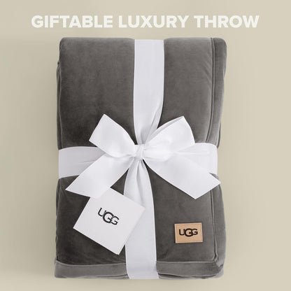 UGG Bliss - Manta de Felpa de Forro Polar Suave y esponjosa para Cama o sofá, de Gran tamaño, cálida, Reversible, Lavable a máquina, Peso Medio, decoración del hogar, Manta de Regalo, 50 x 70