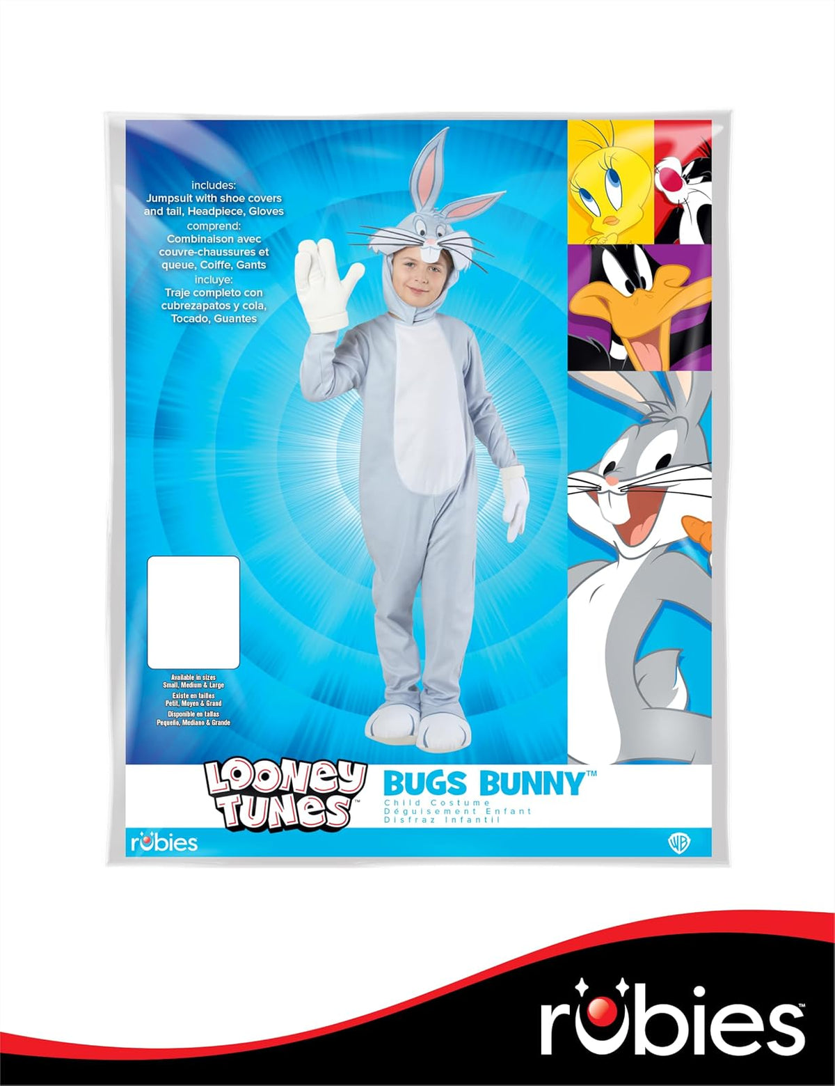 Rubies Looney Tunes: Disfraz de conejito de insectos para niños, unisex, talla M