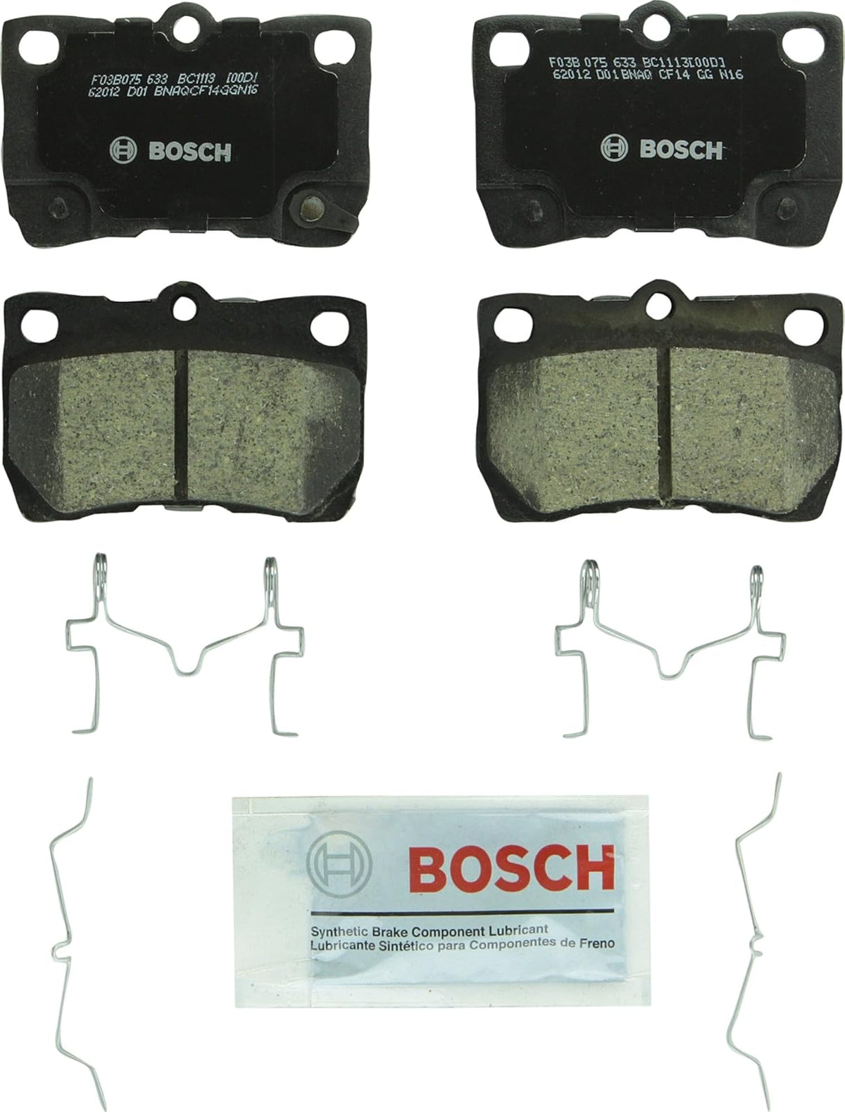 Bosch QuietCast Premium Pastillas de Freno Cerámicas - Posterior - 1113 - 1100-1299