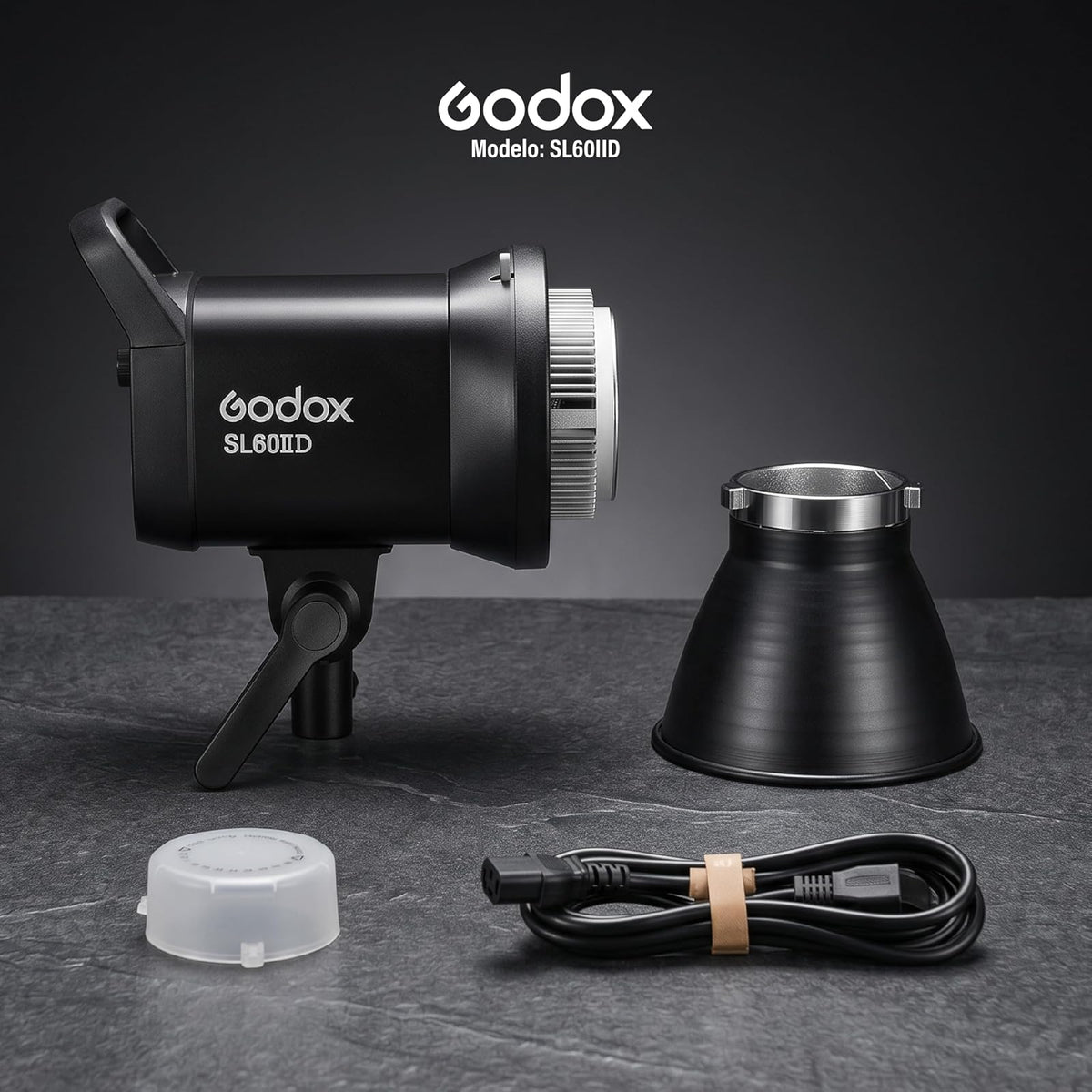 GODOX SL60IID Lámpara LED Daylight para Video 5600K, Luz Continua Montura Bowens, Bluetooth, Wi-Fi, CRI 96, TLCI 97, Luz para Fotografía, Streaming y Estudio Fotográfico