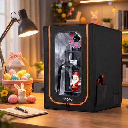 Carcasa para impresora 3D con iluminación LED, resistente al polvo, cubierta protectora de temperatura constante para Creality Ender 3/Ender 3 Pro/Ender 3V2/Ender 3S1/Neo/Anycubic Elegoo, 28.7 x 25.6 x 21.6 pulgadas