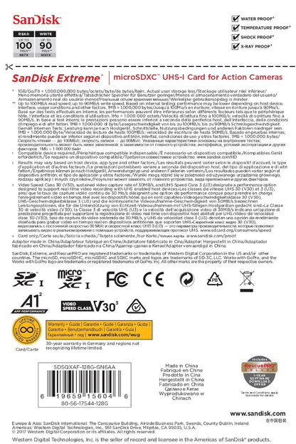 Sandisk Tarjeta de memoria 128 GB, MicroSDXC