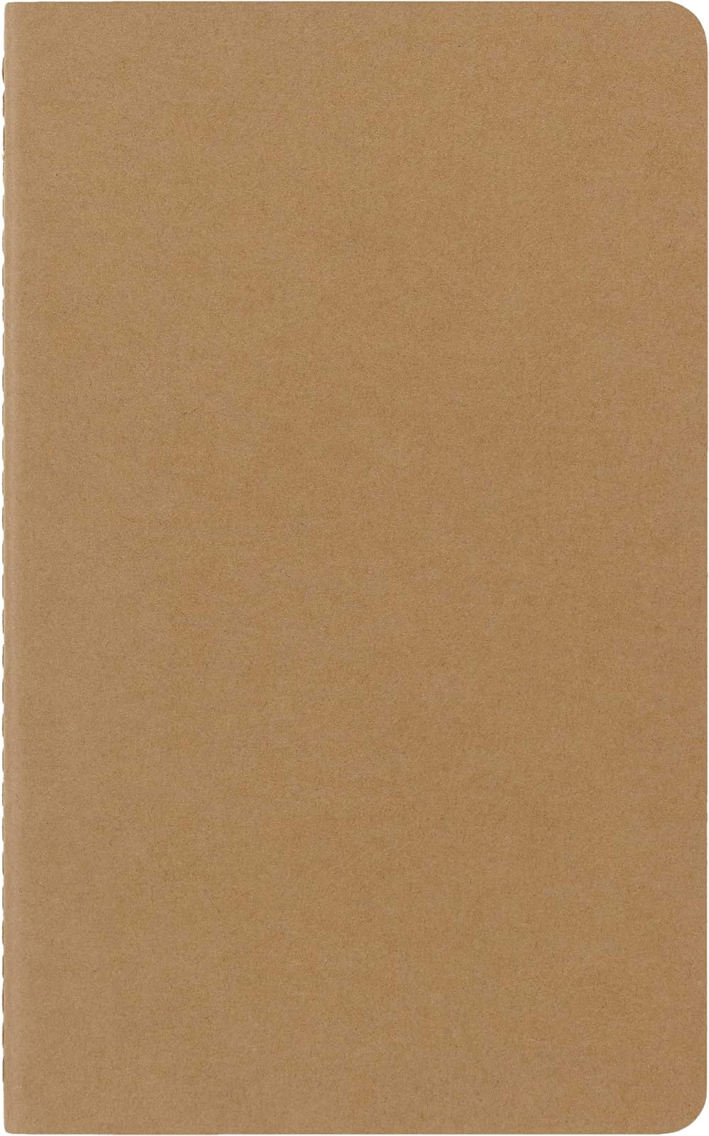 Moleskine Cahier - Diarios (3 unidades), tamaño grande, (5 x 8.25), cubierta suave, Rayado, Kraft marrón