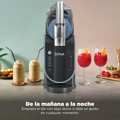 Ninja SLUSHi RapidChill Bebidas y Granizados 2.6L 5 Programas FS301LAA | RapidChill: sin Hielo, Congela en 60 Min | 7+ Porciones | Congelado Hasta 12 Hrs | Limpieza Fácil, Piezas Lavavajillas