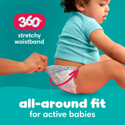 Pampers Cruisers 360° Pants - Pañales Etapa 5, 56 Piezas. Recomendado para Bebés de 12+ Kg