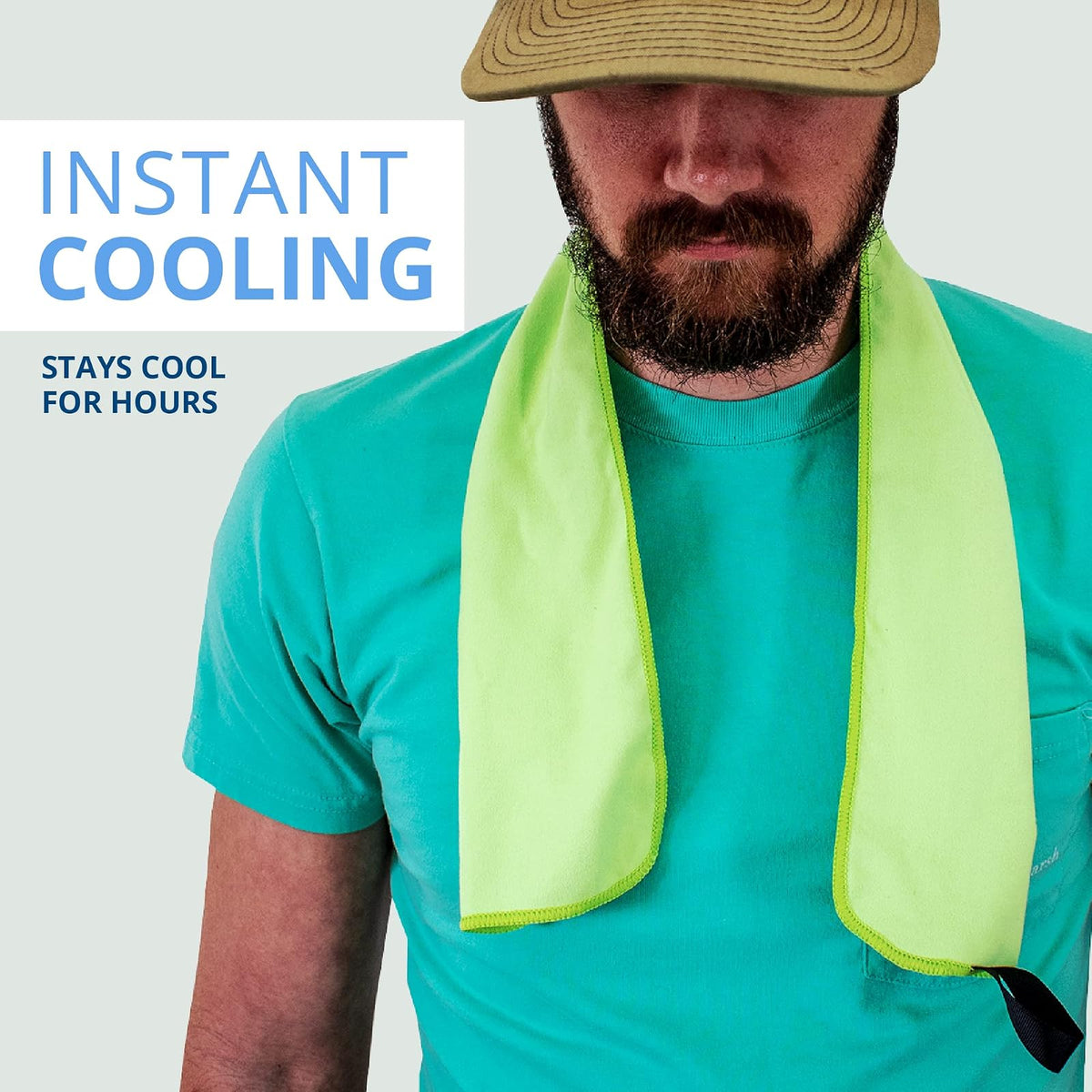 FROGG TOGGS Chilly Pad Pro Sport Toalla de refrigeración instantánea de microfibra, lavable a máquina, 31 x 6 pulgadas Envoltura para para Unisex adulto