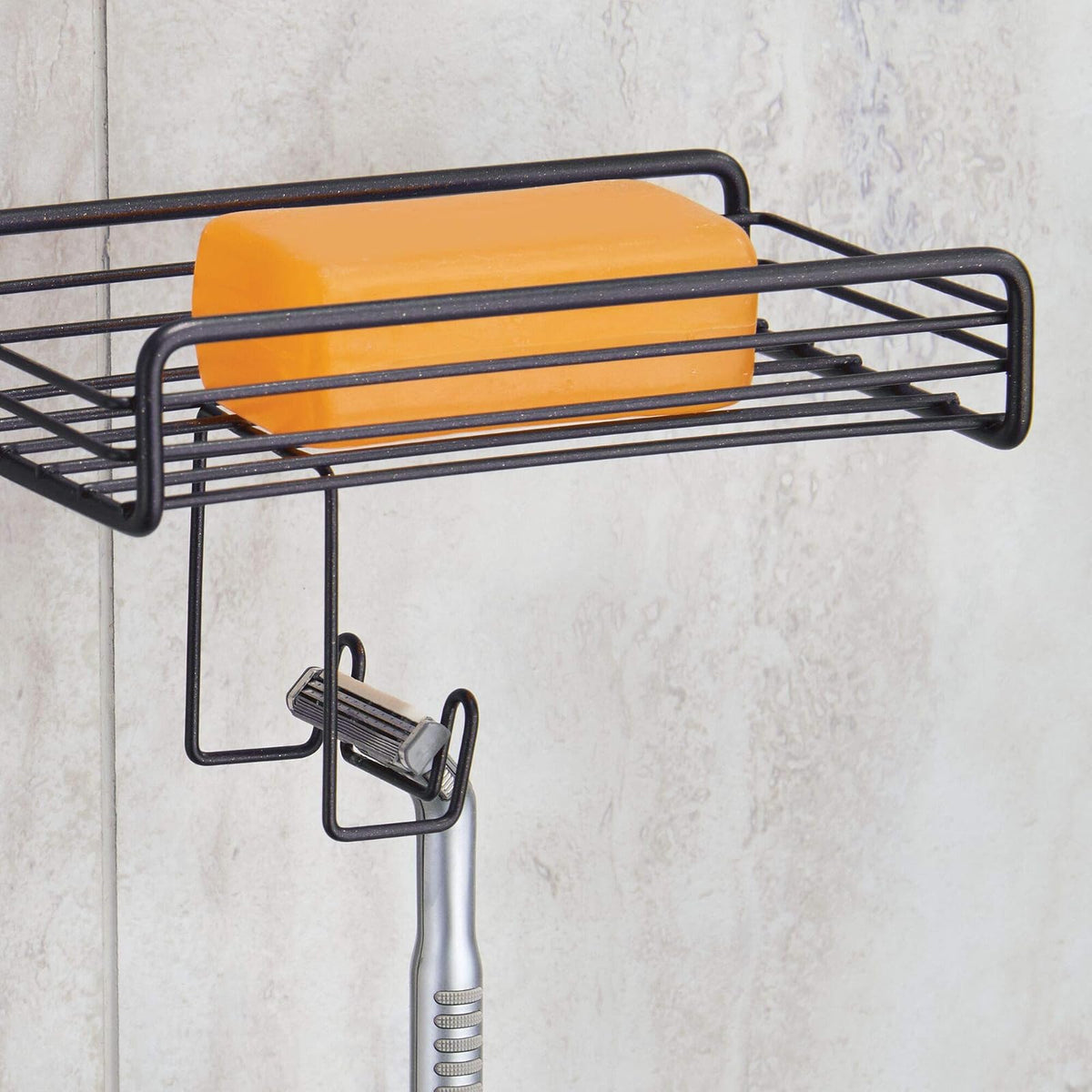 InterDesign iDesign Verona - Cesta de Ducha (Negro Mate)